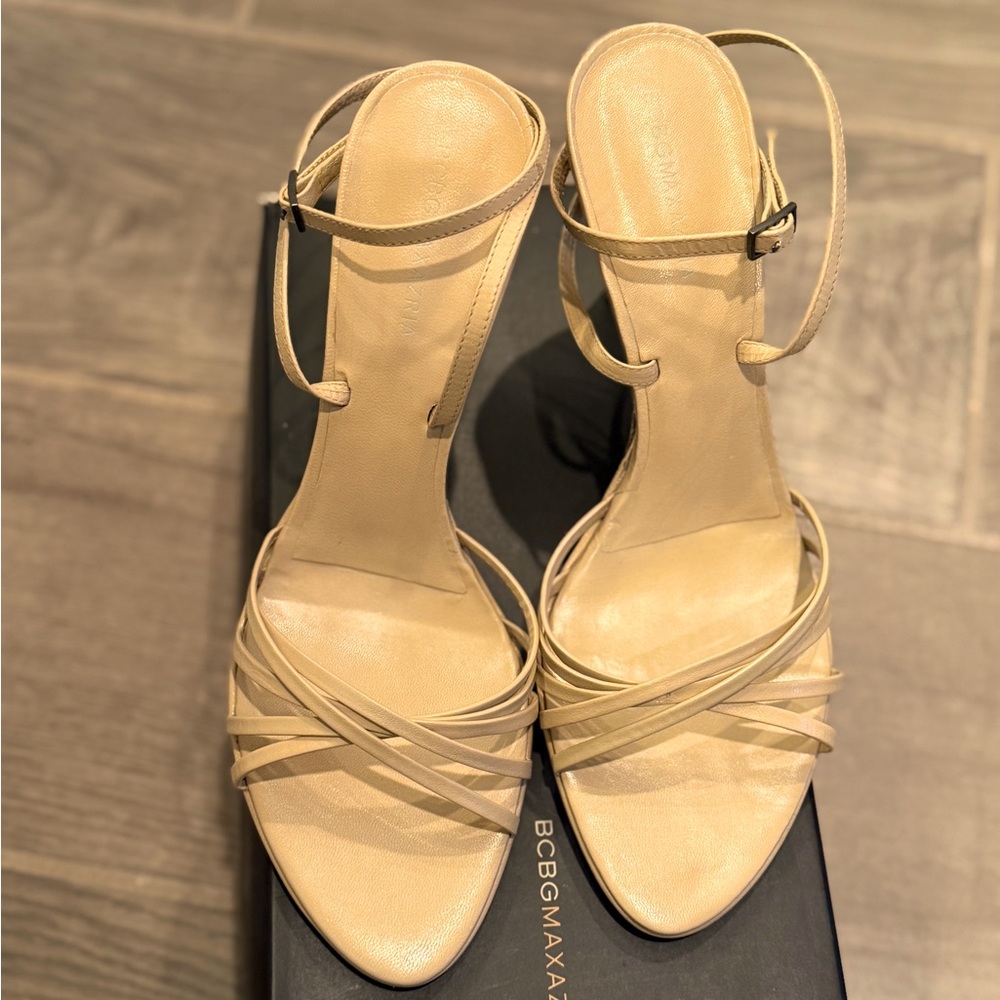 BCBGMaxAzria Ankle Wrap Heel